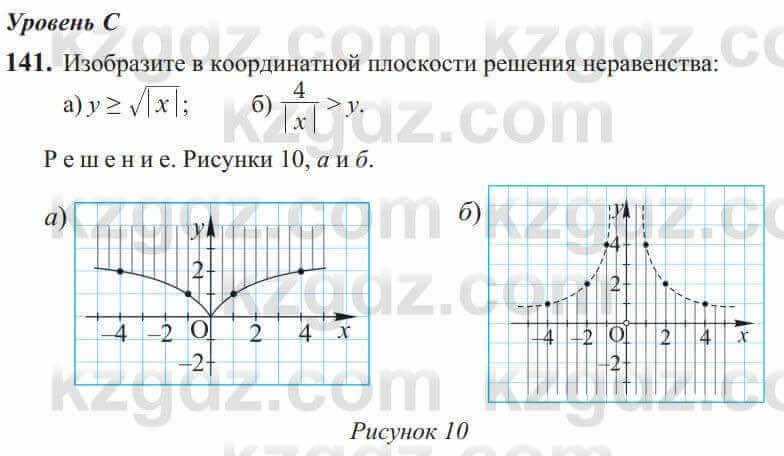 Алгебра Солтан 9 класс 2020 Упражнение 141