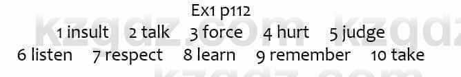 Английский язык (Excel for Kazakhstan (Grade 7) Student's book) Вирджиниия Эванс 7 класс 2017 Упражнение Ex1 p112