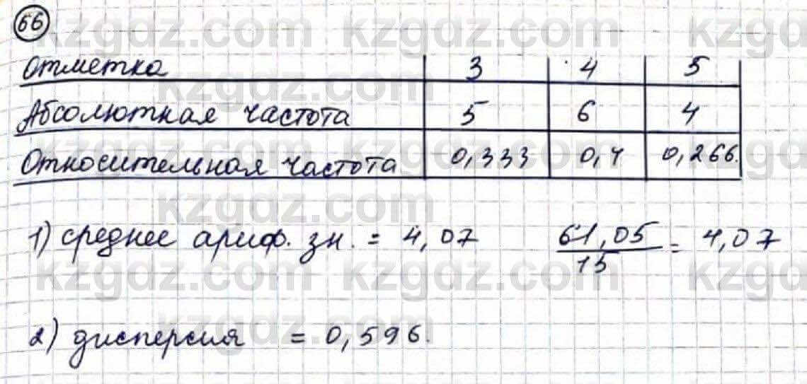 Алгебра Абылкасымова 9 класс 2019 Повторение 66