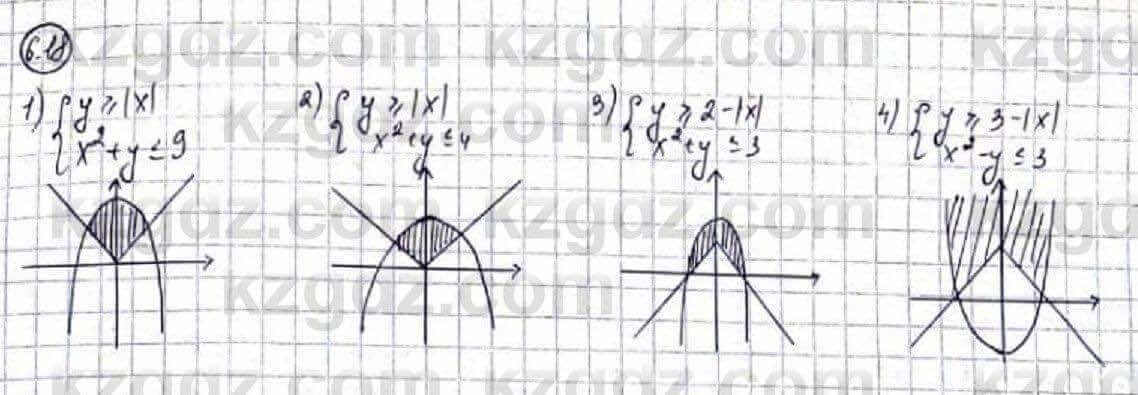 Алгебра Абылкасымова 9 класс 2019 Упражнение 6.18