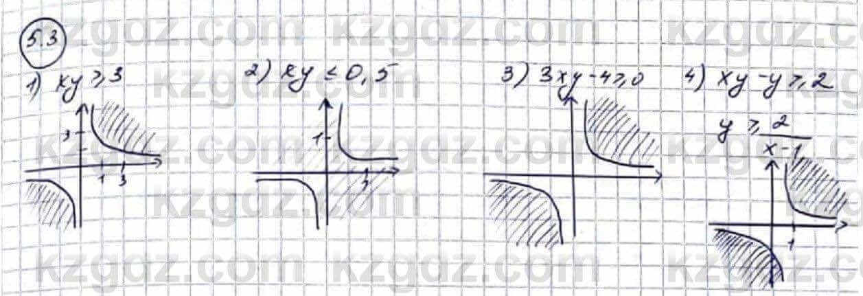 Алгебра Абылкасымова 9 класс 2019 Упражнение 5.3