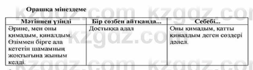 Казахская литература Актанова 6 класс 2018 Упражнение 5