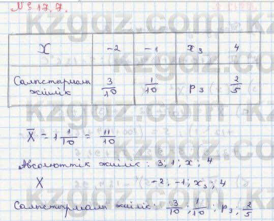 Алгебра Абылкасымова 8 класс 2018 Упражнение 17.7