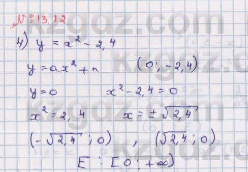 Алгебра Абылкасымова 8 класс 2018 Упражнение 13.12