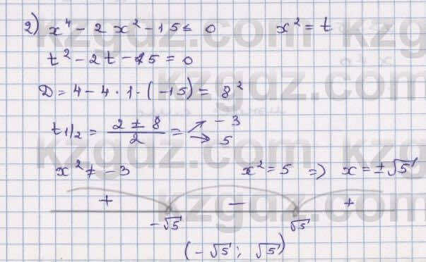 Алгебра Абылкасымова 8 класс 2018 Упражнение 19.15