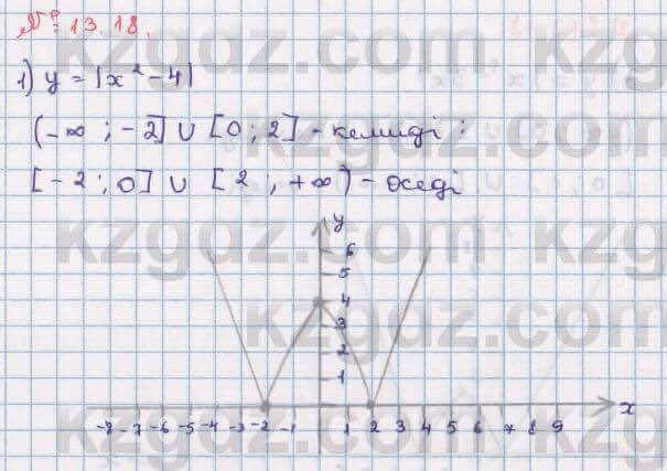 Алгебра Абылкасымова 8 класс 2018 Упражнение 13.18